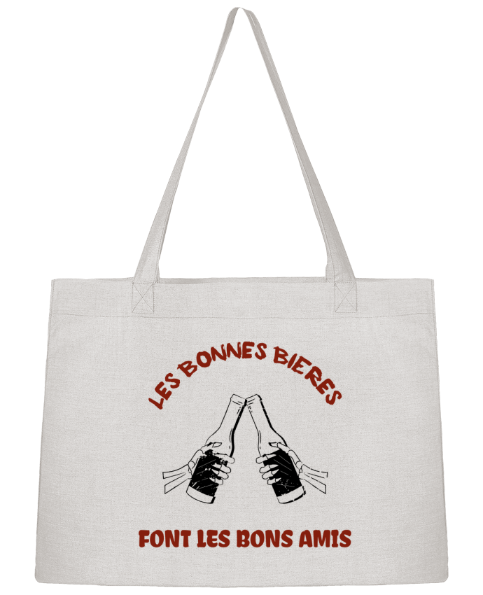 Sac Shopping Les bonnes bières font les bons amis par La boutique de Laura