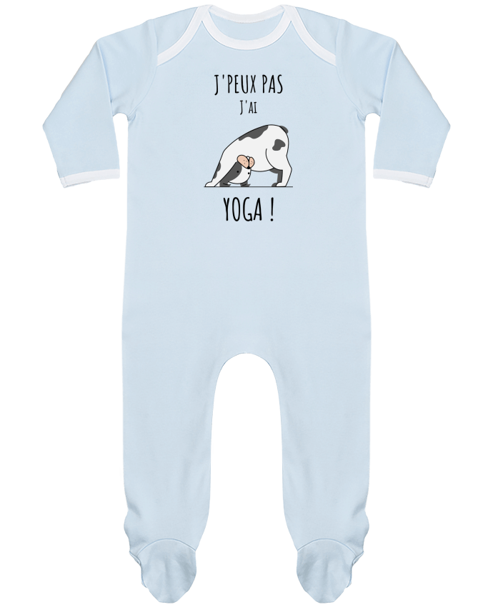 Pijama Bebé Manga Larga Contraste J'peux pas j'ai YOGA por La boutique de Laura