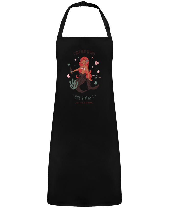 Tablier Je m'en fous je suis une sirène qui boit de la bière par  La boutique de Laura