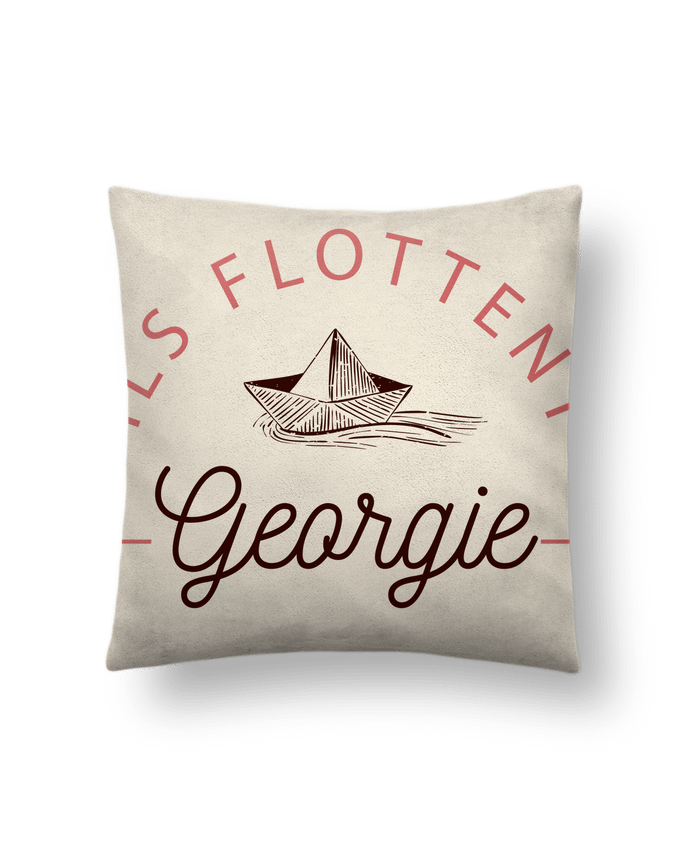 Coussin suédine Ils flottent Georgie par La boutique de Laura