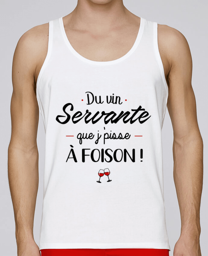 Tank Top Men Stanley Runs Organic cotton Du vin servante by La boutique de Laura 100% coton bio