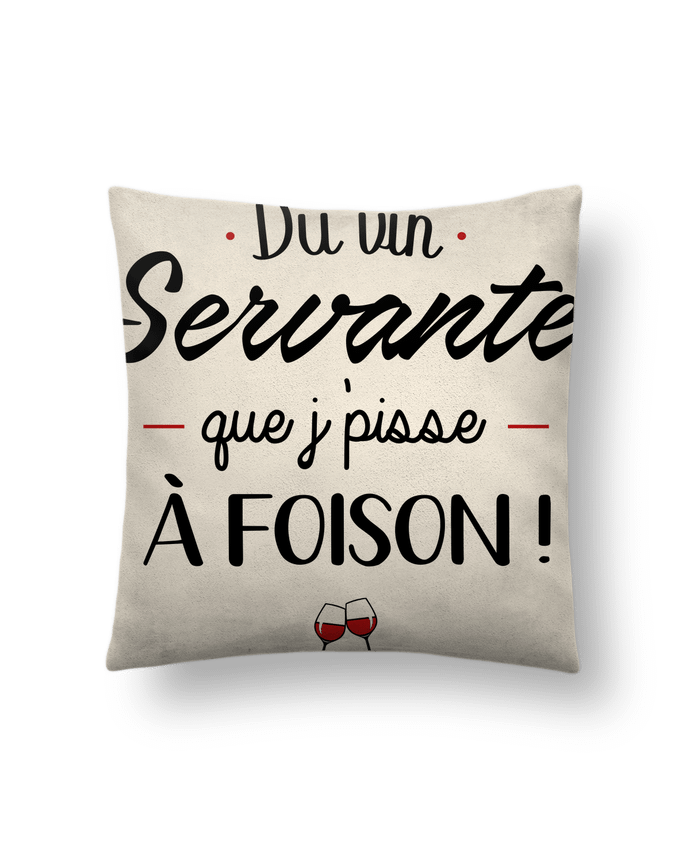 Cushion suede touch 45 x 45 cm Du vin servante by La boutique de Laura