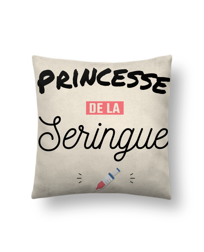 Coussin suédine Princesse de la seringue par La boutique de Laura