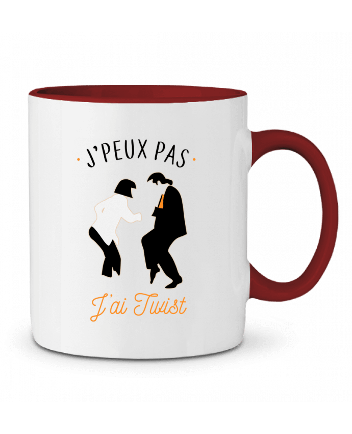 Mug bicolore J'peux pas j'ai twist La boutique de Laura