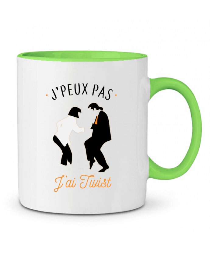 Mug bicolore J'peux pas j'ai twist La boutique de Laura