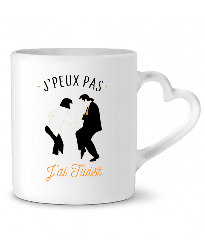 Mug coeur J'peux pas j'ai twist par La boutique de Laura