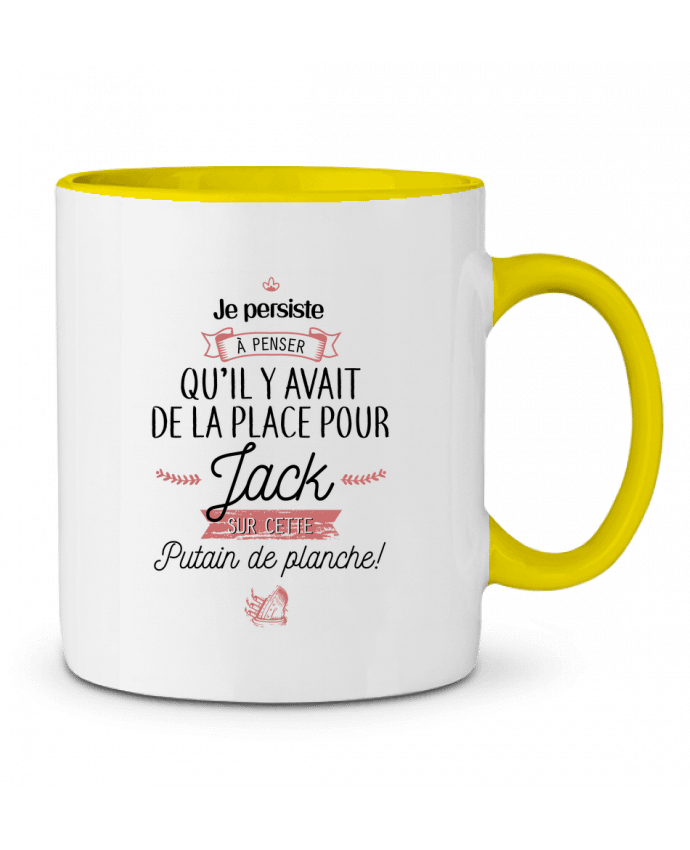 Mug bicolore Putain de planche ! La boutique de Laura