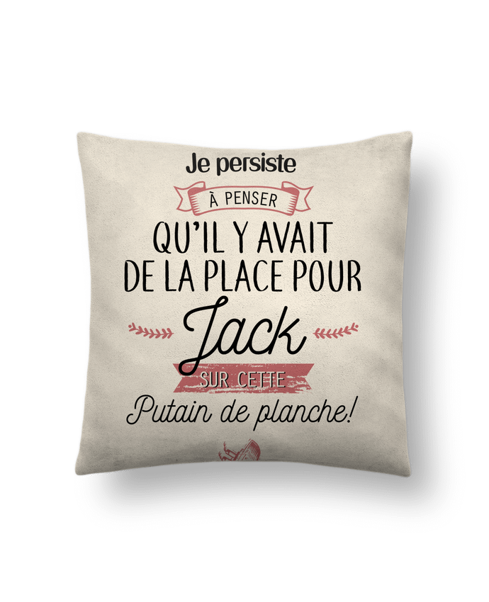Coussin suédine Putain de planche ! par La boutique de Laura