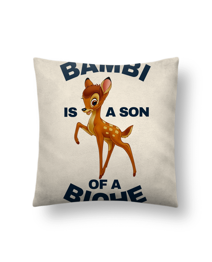 Coussin suédine Bambi is a son of a biche par La boutique de Laura