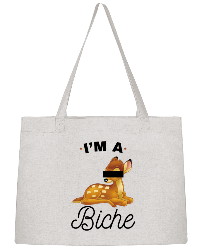 Sac Shopping I'm a biche par La boutique de Laura