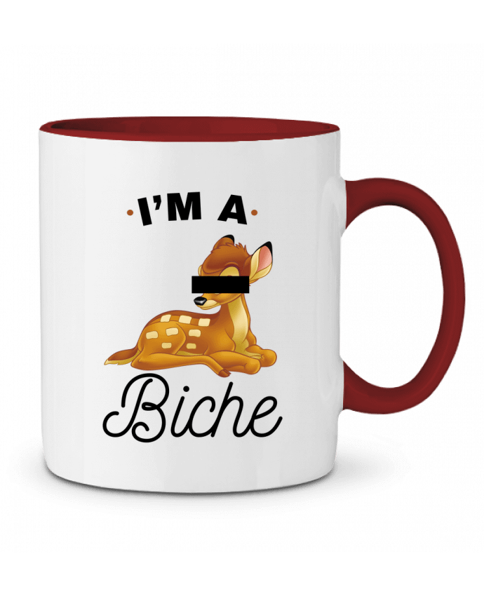 Mug bicolore I'm a biche La boutique de Laura