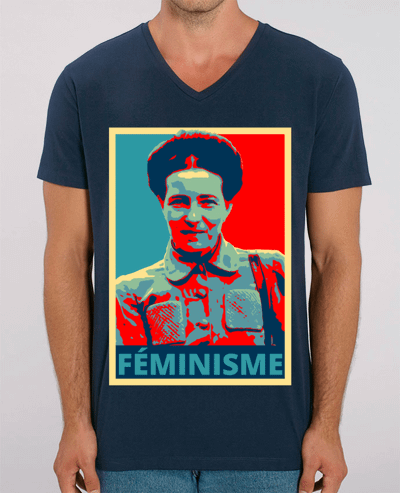 T-shirt homme Simone de Beauvoir - Féminisme par Hémipléjik
