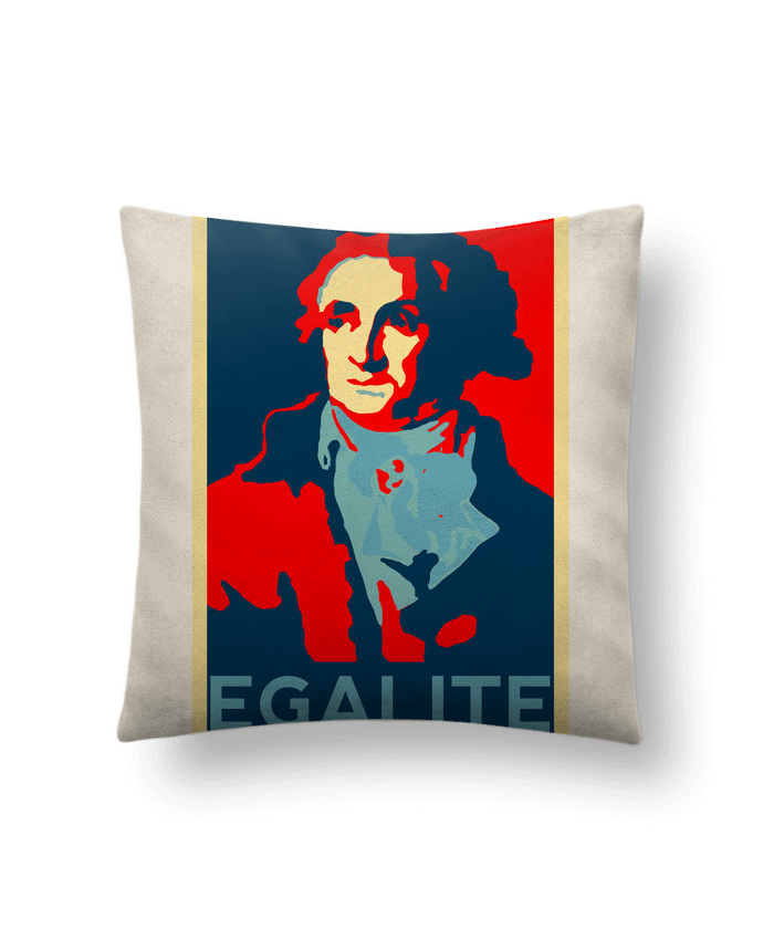 Coussin suédine Condorcet - égalité par Hémipléjik