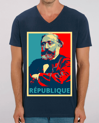 T-shirt homme Léon Gambetta - République par Hémipléjik