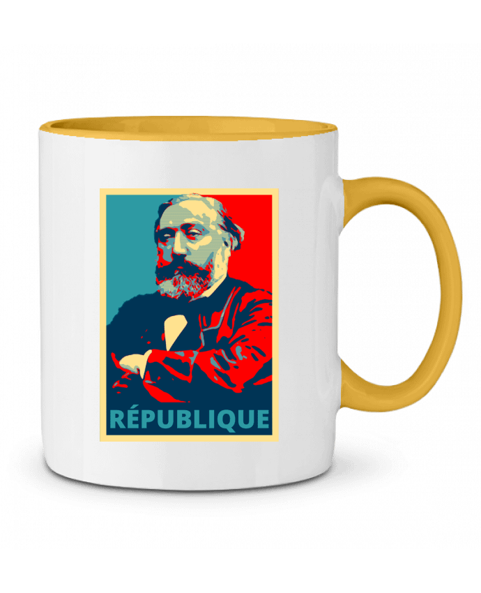 Mug bicolore Léon Gambetta - République Hémipléjik