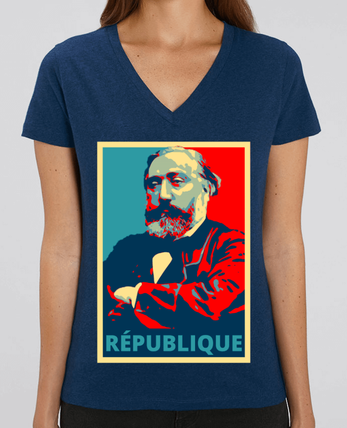 Tee-shirt femme Léon Gambetta - République Par  Hémipléjik