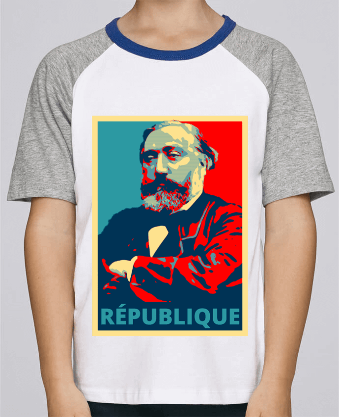 T-shirt enfant Baseball Léon Gambetta - République par Hémipléjik