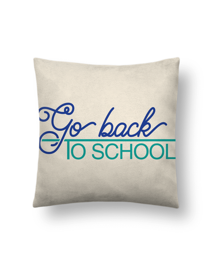 Cushion suede touch 45 x 45 cm Go back to school by tunetoo