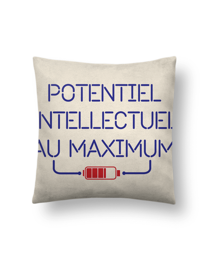 Cushion suede touch 45 x 45 cm Potentiel Intellectuel au Maximum by tunetoo