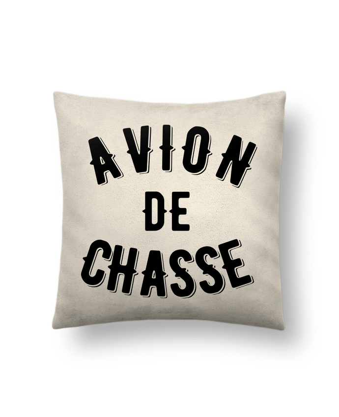 Cushion suede touch 45 x 45 cm Avion de chasse by tunetoo