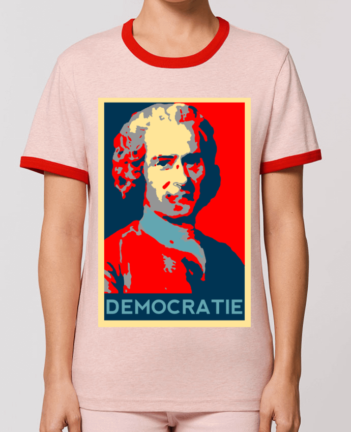 T-shirt Jean-Jacques Rousseau - Démocratie par Hémipléjik