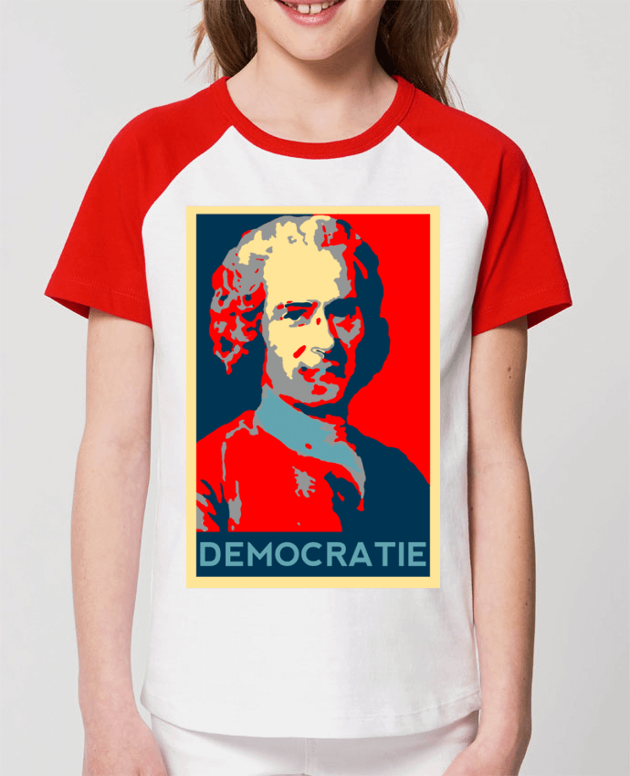 Tee-shirt Enfant Jean-Jacques Rousseau - Démocratie Par Hémipléjik