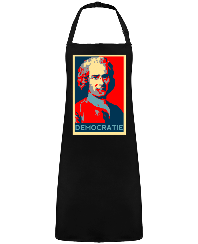 Tablier Jean-Jacques Rousseau - Démocratie par  Hémipléjik