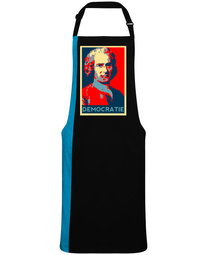 Tablier bicolore Jean-Jacques Rousseau - Démocratie par  Hémipléjik