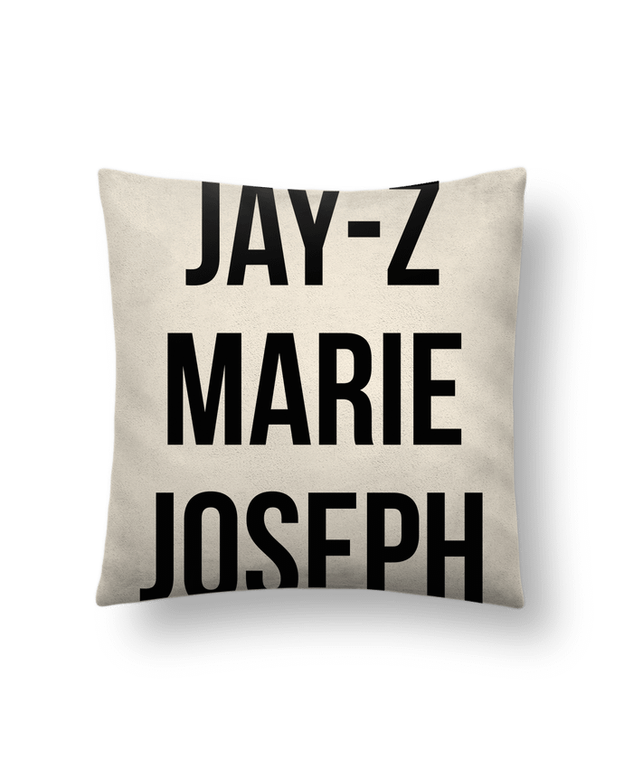 Coussin suédine JAY-Z MARIE JOSEPH par tunetoo