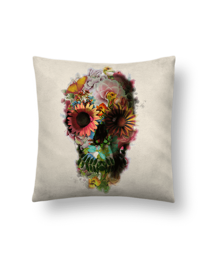 Cushion suede touch 45 x 45 cm Skull 2 by ali_gulec