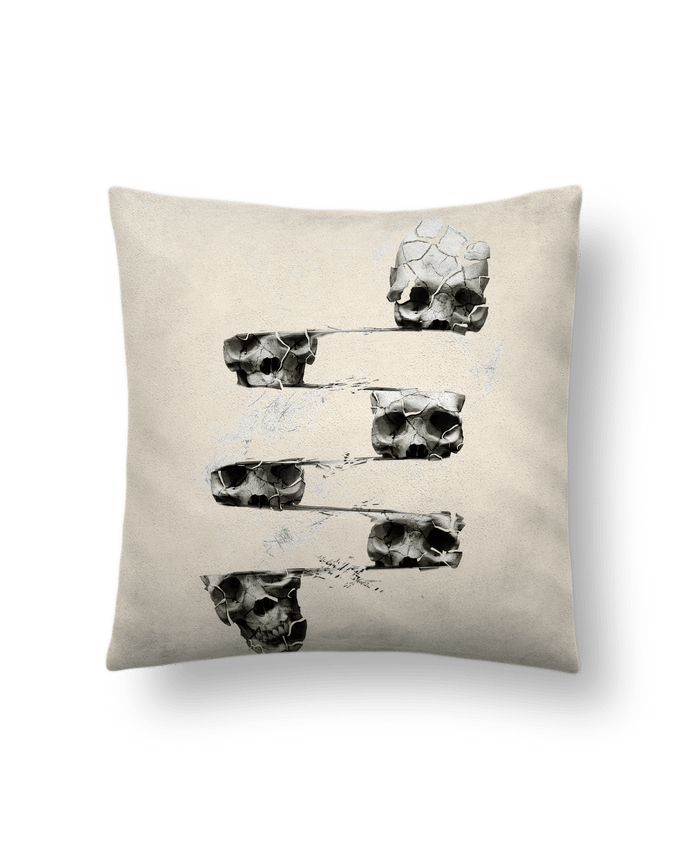 Cushion suede touch 45 x 45 cm Skull 3 by ali_gulec