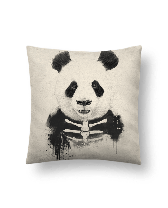 Cushion suede touch 45 x 45 cm Zombie Panda by Balàzs Solti