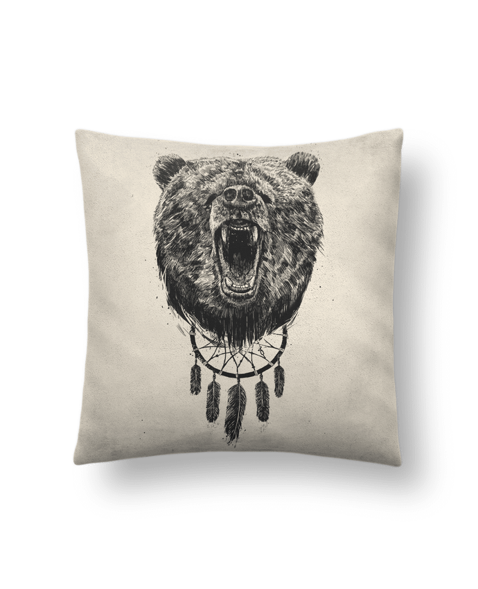 Cushion suede touch 45 x 45 cm dont wake the bear by Balàzs Solti
