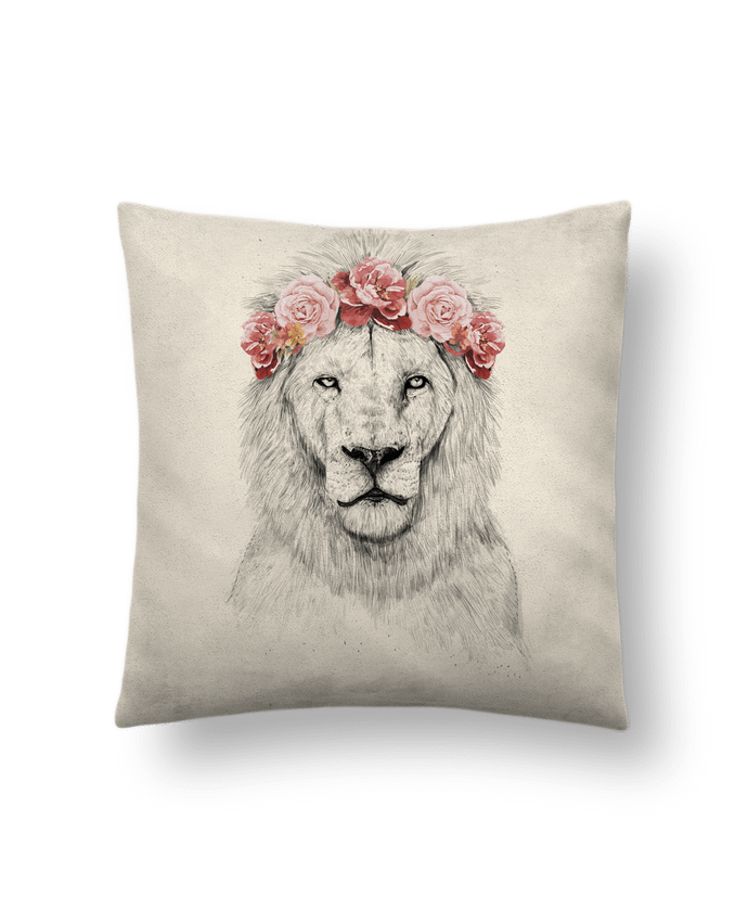 Cushion suede touch 45 x 45 cm Festival Lion by Balàzs Solti