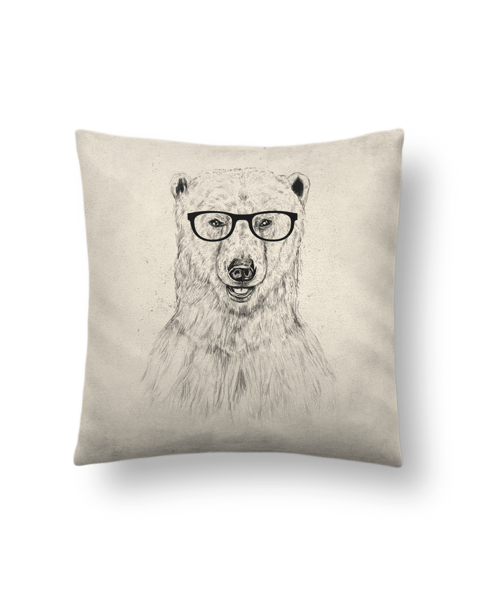 Cushion suede touch 45 x 45 cm Geek Bear by Balàzs Solti