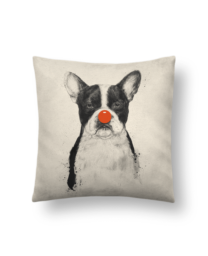 Cushion suede touch 45 x 45 cm IM not your Clown by Balàzs Solti