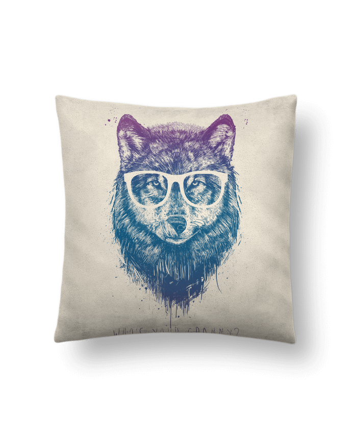 Cushion suede touch 45 x 45 cm whos_your_granny by Balàzs Solti