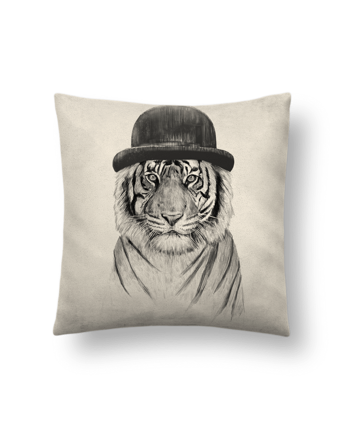 Cushion suede touch 45 x 45 cm welcome-to-jungle-bag by Balàzs Solti