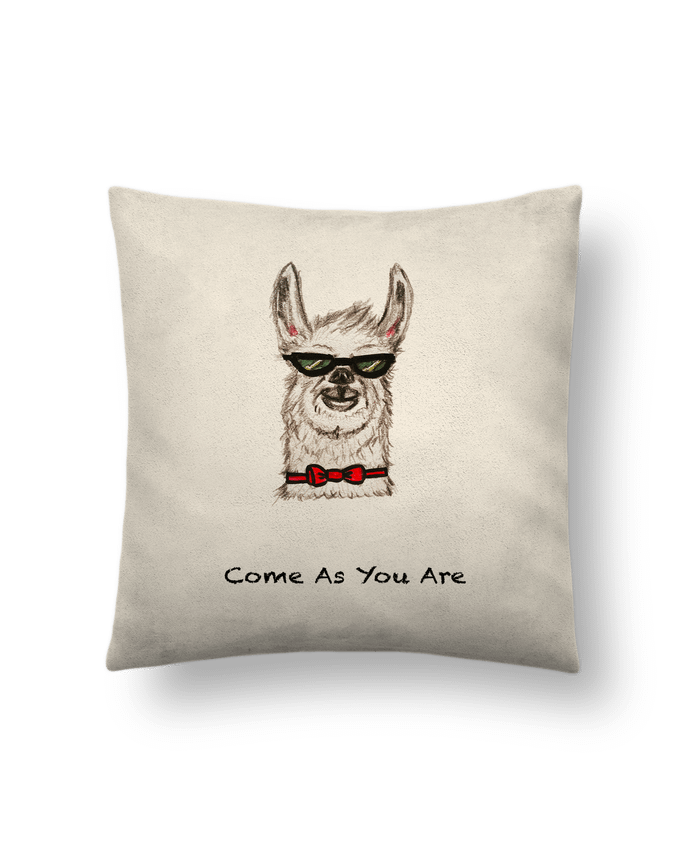 Cushion suede touch 45 x 45 cm COME AS YOU ARE by La Paloma