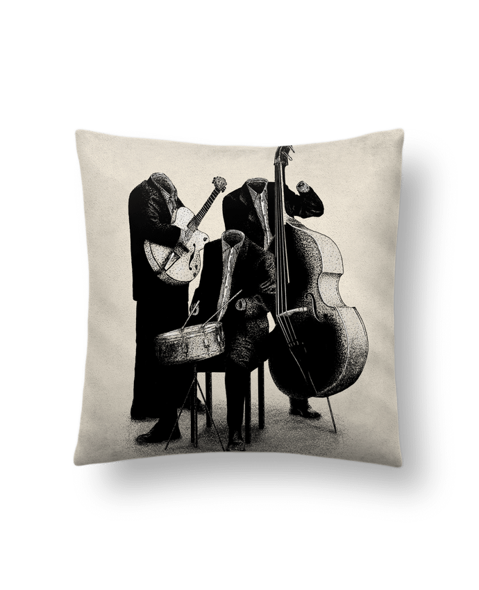 Cushion suede touch 45 x 45 cm Les invisibles by Florent Bodart