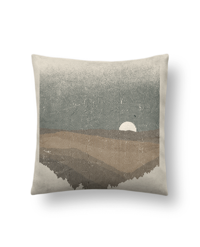Cushion suede touch 45 x 45 cm Moonrise Sepia by Florent Bodart
