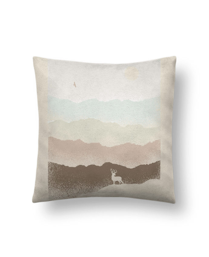 Coussin suédine Quietude par Florent Bodart