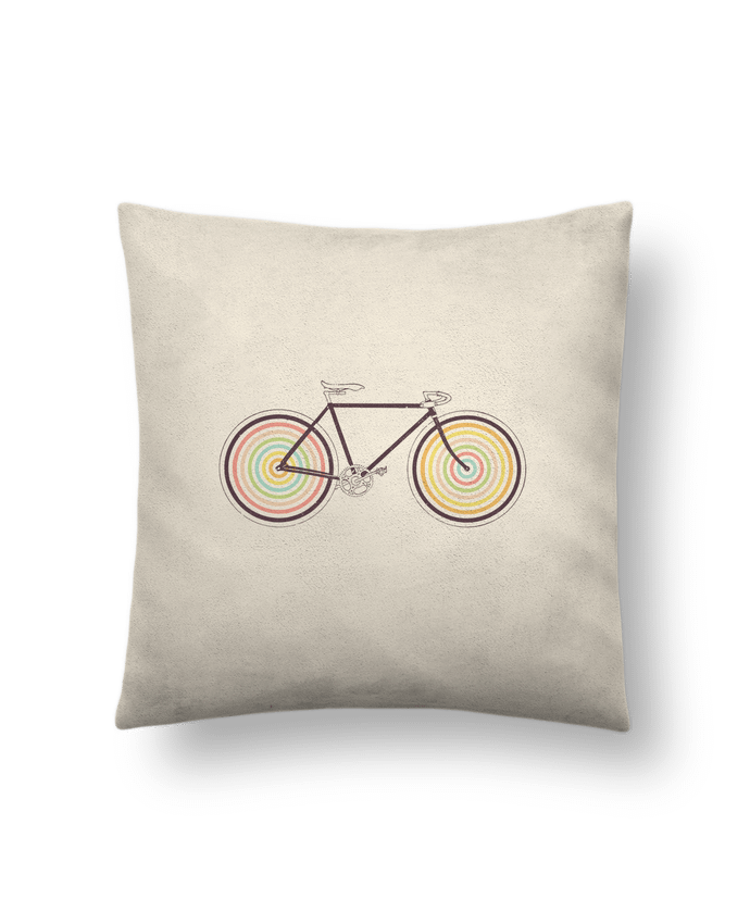 Coussin suédine Velocolor par Florent Bodart