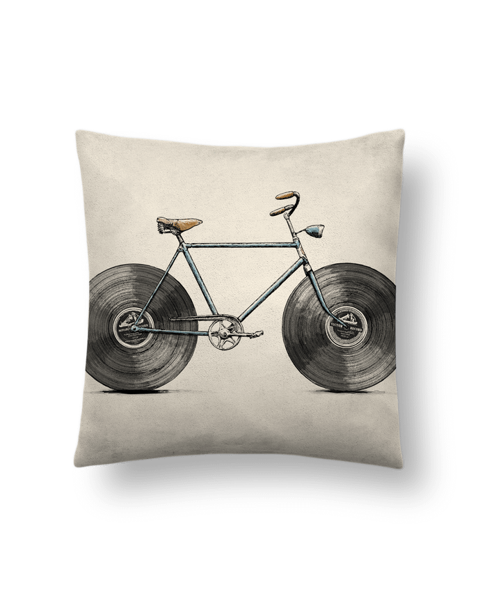 Cushion suede touch 45 x 45 cm Velophone by Florent Bodart