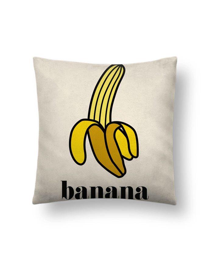 Cojín Piel de Melocotón 45 x 45 cm Banana por tunetoo