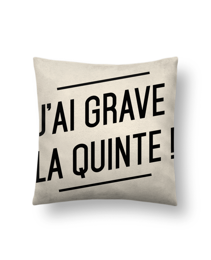 Cushion suede touch 45 x 45 cm La quinte ! by tunetoo