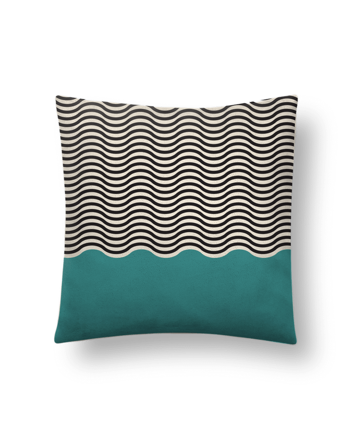 Cushion suede touch 45 x 45 cm Vagues by tunetoo