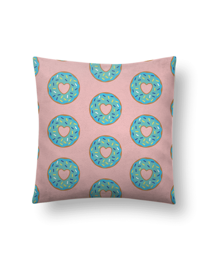 Cushion suede touch 45 x 45 cm Donut coeur by tunetoo