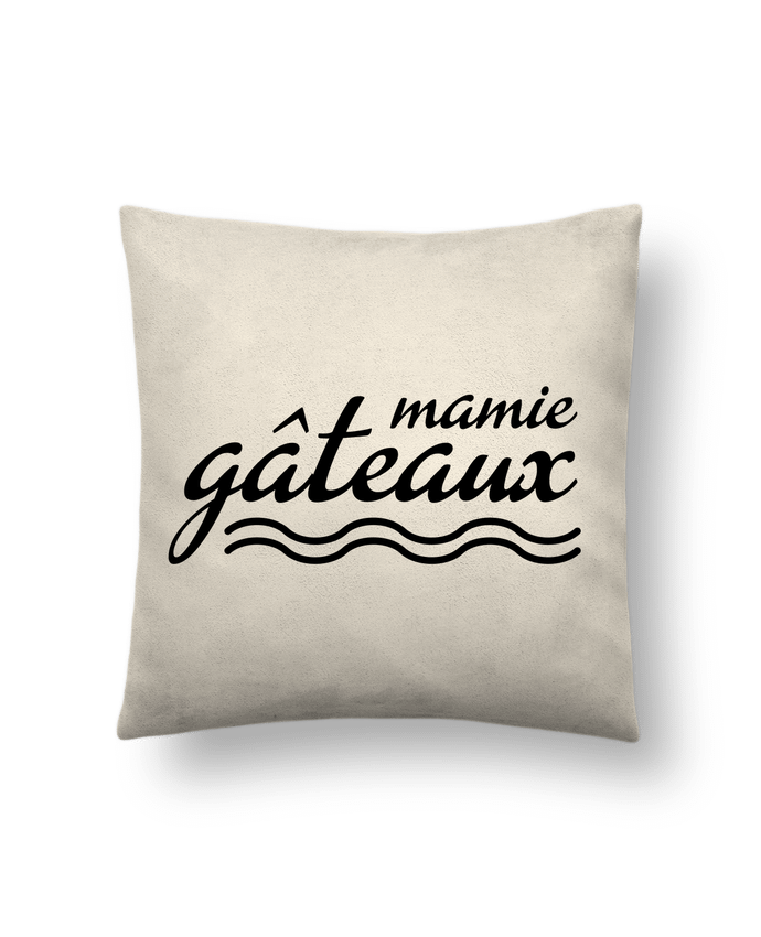 Cushion suede touch 45 x 45 cm Mamie gâteaux by tunetoo