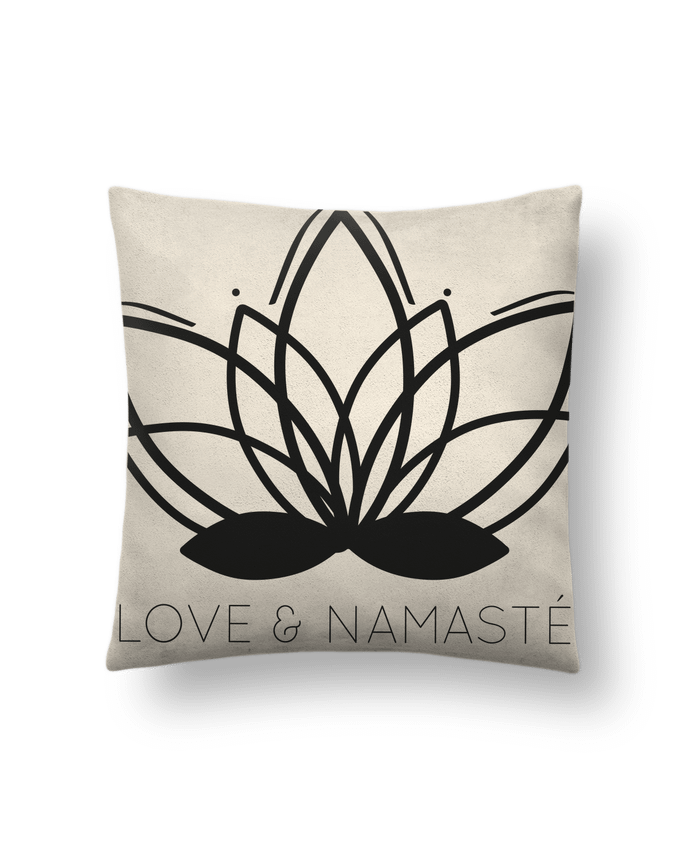 Cushion suede touch 45 x 45 cm Love & Namasté by IDÉ'IN